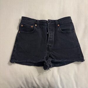 Levi's Black Jean Shorts for Women